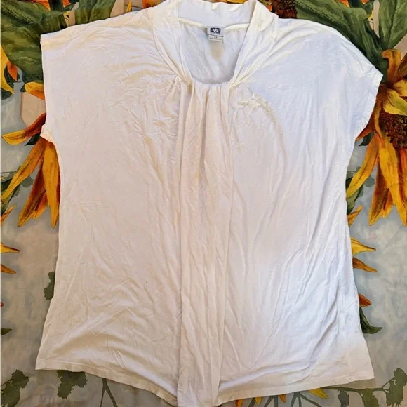 Anne Klein Elegant White Blouse - Picture 1 of 3